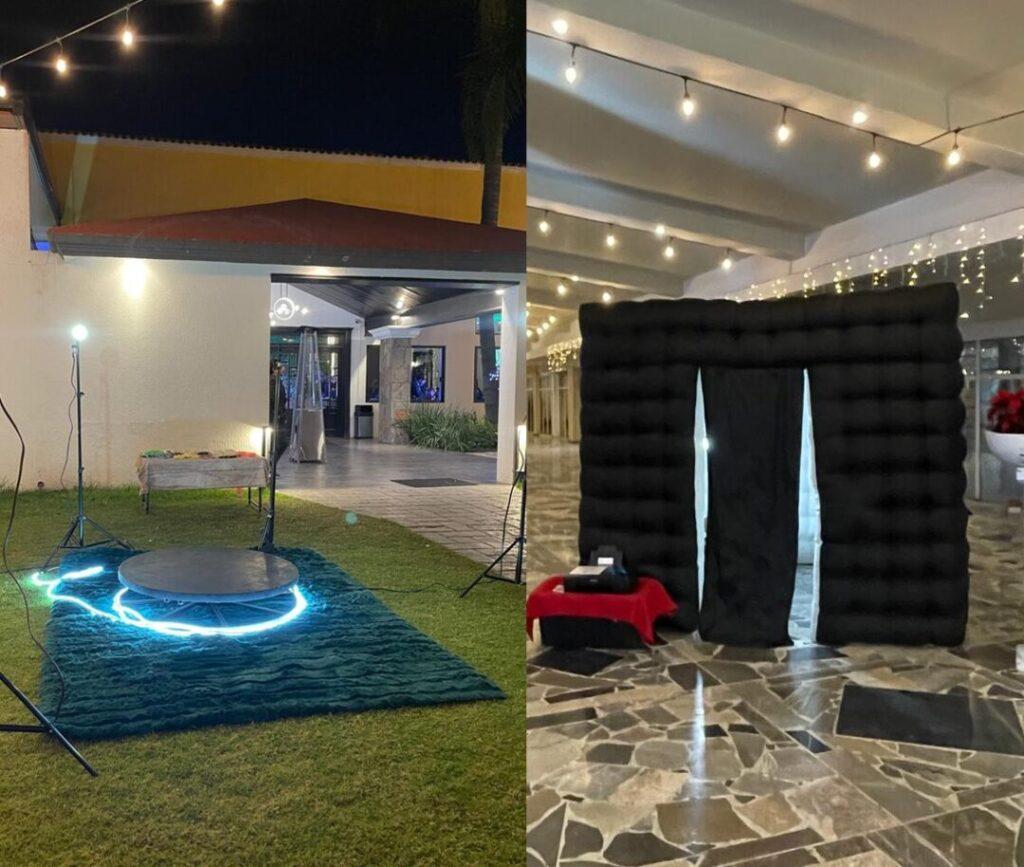 Paquete Dúo: Plataforma 360° + Cabina de Fotos